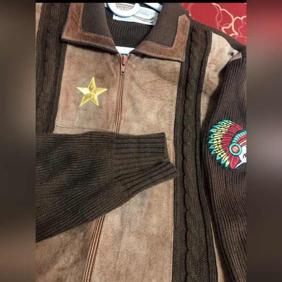 vintage Donnie Brasco upgrade leather sweater. no one has it many compliments.